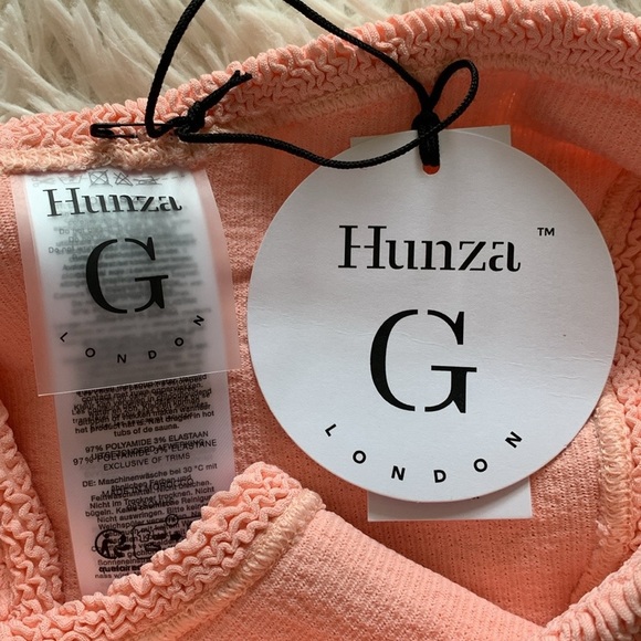NWT Hunza g bonnie bikini in peach one size - Picture 8 of 9
